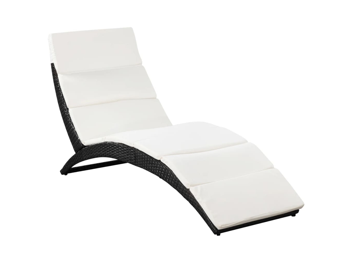 Sun Lounger, Sun Loungers Vidaxl Preto Rattan / Vime (n/a)