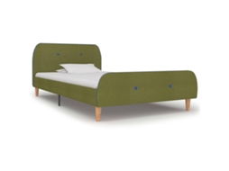 Bed Frame, Bed Frames Vidaxl Verde Tecido (90 X 200 Cm)