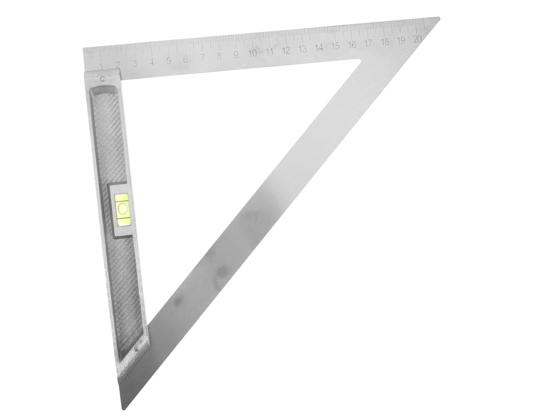 Lurelia Esquadro Multifuncional Leve Compacta 90 Graus Prateado Para Marcenaria