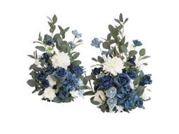 Baok-1 Par De Flores Artificiais Para Arco De Casamento Decoração Simulada Guirnalda Para Festa Natal Chaminé Corredor