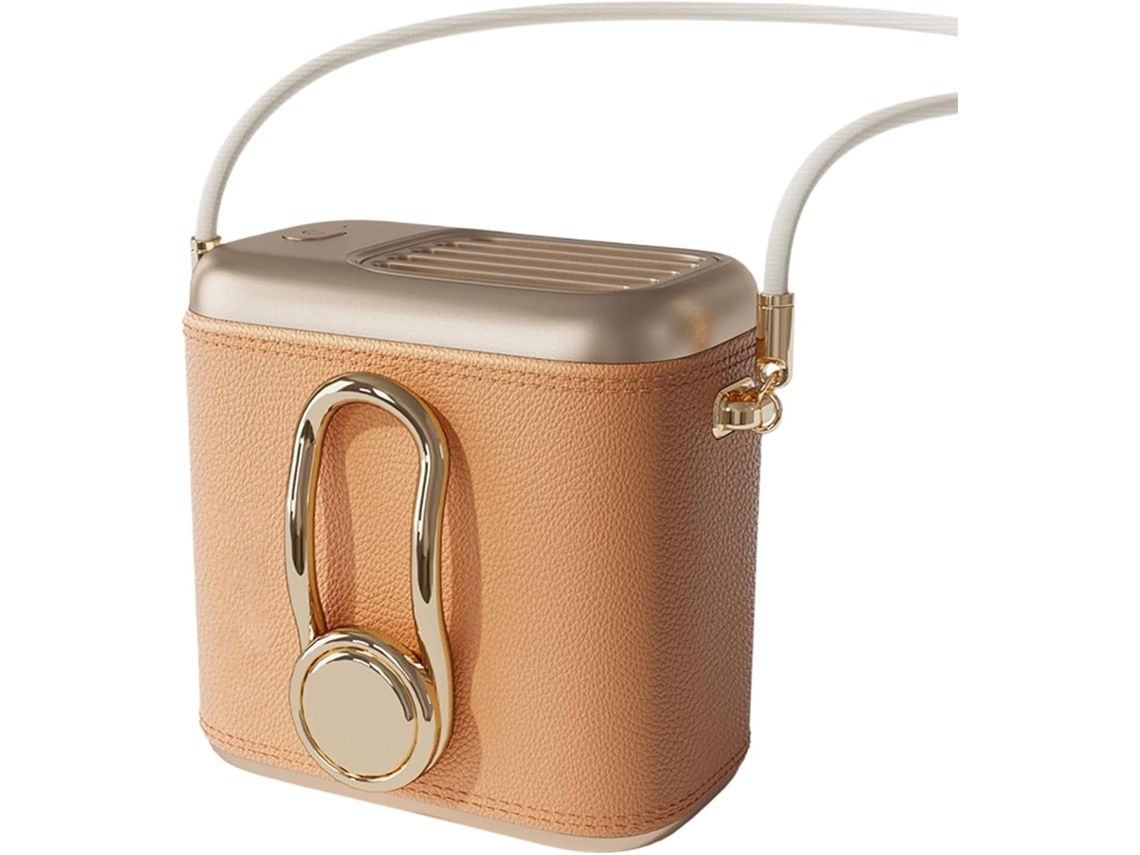 Ventilador de cinto, três velocidades, recarregável, com clipe, bolsa de armazenamento e alça de pulso