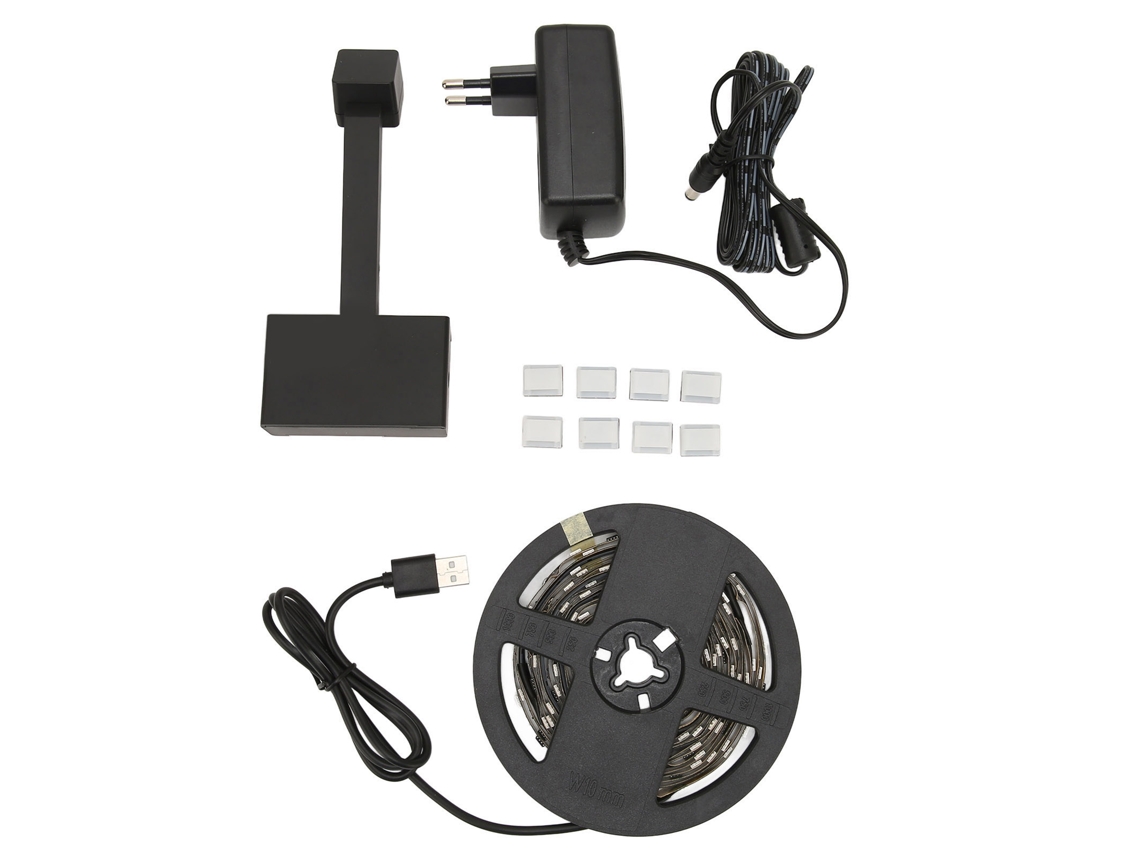 Luz De Fundo Led Rgb Para Tv Com Controle De Aplicativo Wifi, Iluminação Dinâmica Para Tv De 55 65 Polegadas, Plugue Ue Slowmoose