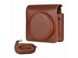 Portable Instant Camera Case Carry Bag Pu Leather With Shoulder Strap Compatible With Fuji Square Sq1 Instant Camera LAXISCREED