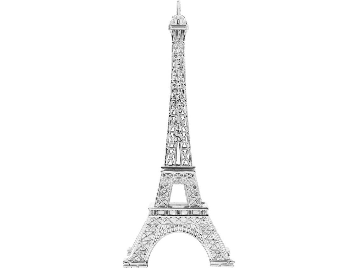 Modelo Decorativo Multifuncional Torre Eiffel Zinco Prateado Residências Escritórios Acessório Criativo Liga GOKOCO