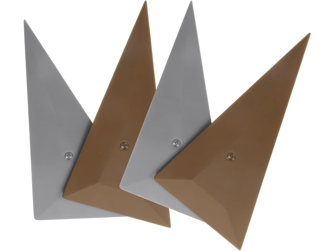Conjunto De 4 Espátulas De Plástico Para Aplicação De Película De Vinil Em Carros, Com Cabo Confortável.