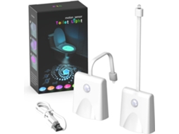 Luz para Vaso Sanitário com Sensor de Movimento, Luz Noturna Led de 16 Cores com Projeção Estrelas, Luz Noturna para Banheiro BRILVIBERA