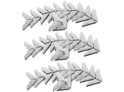 Lote De 40 Peças - Aboofan Protège - Coins Métalliques Argentés Para Álbuns E Scrapbooking - Metal Sólido