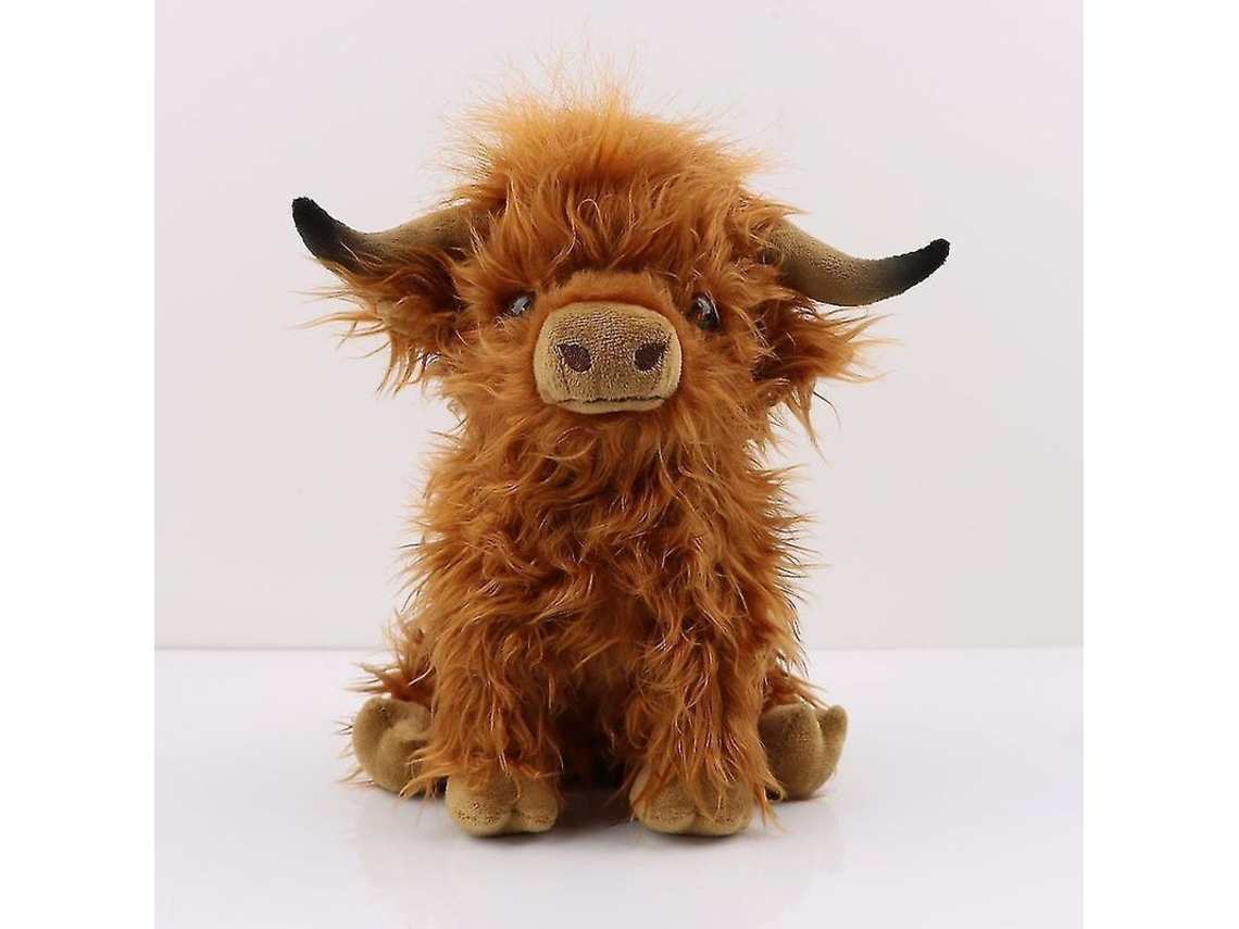 2026-muñeco De Peluche Vaca Highland, 25 Cm, Relleno Suave De Algodón Pp, Regalo De Natal Para Crianças E Fãs Marrón