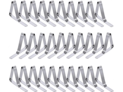 Pacote Com 30 Clipes Para Toalha De Mesa, Clipes Flexíveis Para Mesa De Piquenique Em Aço Inoxidável Slowmoose