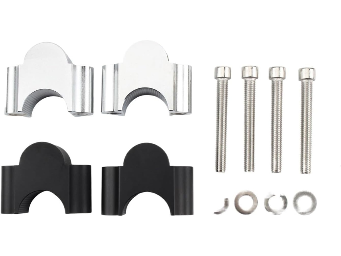 Adaptador de Elevação Guidão Motocicleta 22/28mm Kit Universal para Guidões Elevadores Suporte Elevador É