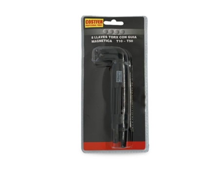 Conjunto de Chaves Tork Estriadas Multidentada Hexagonais com Furo no Meio COSTFER
