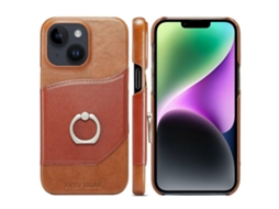 Lurelia Capa Iphone 14 Couro 360° Castanho