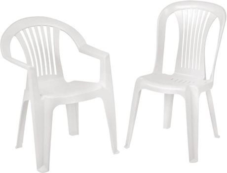 Cadeira de Jardim  Lagos (Branco - 78x66x55 cm - Resina)