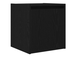 Wall-mounted Bedside Cabinet, Wall-mounted Bedside Cabinets Vidaxl Preto Madeira Processada (n/a)
