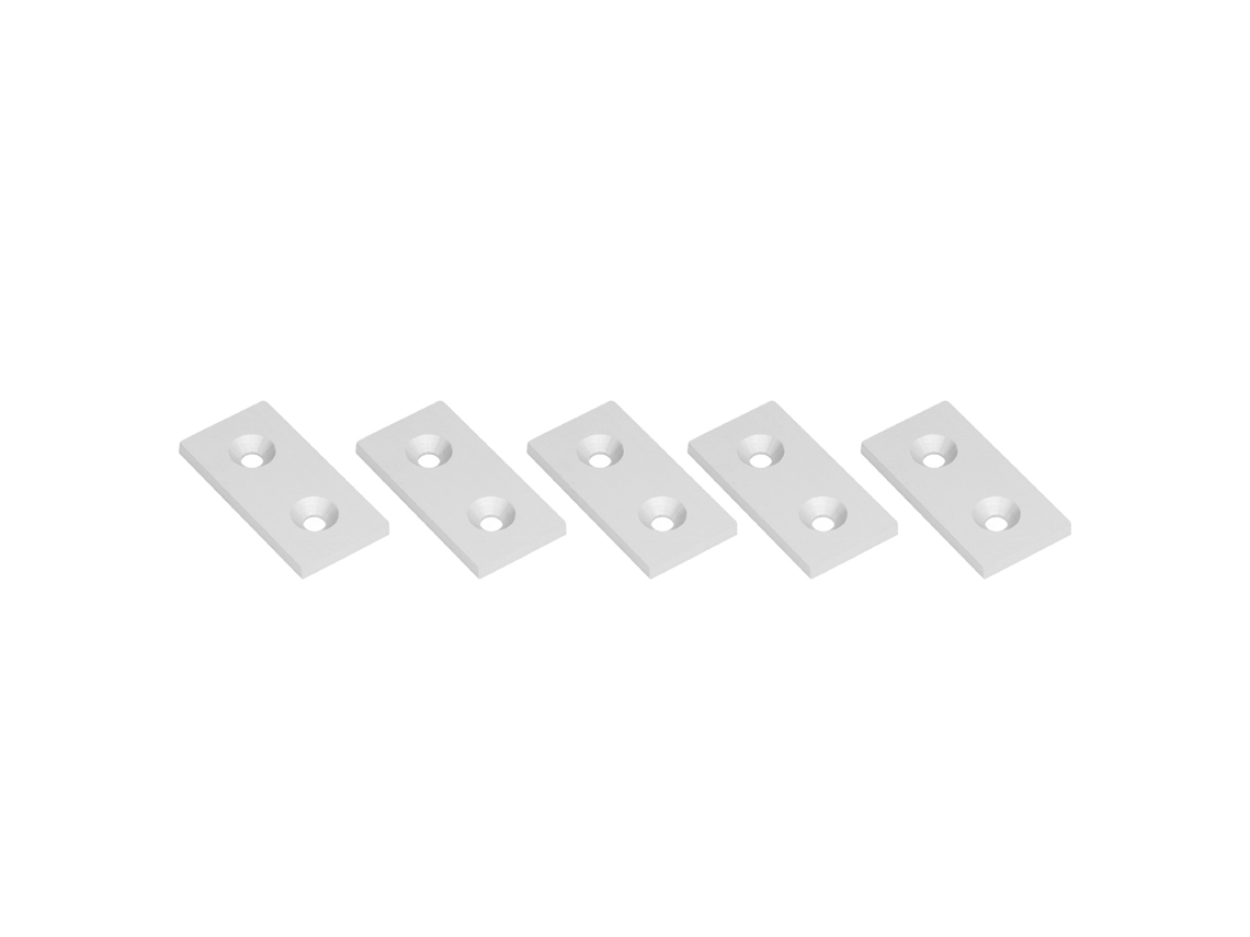Laxiscreed Perfil De Alumínio Com Tampas Finais Para Peças Lineares De Movimento, Design Com Duplo Orifício