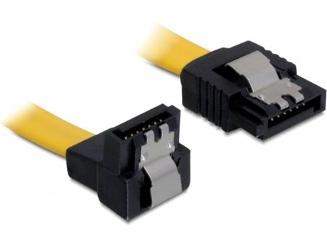 Cabo de Dados DELOCK (SATA - 10 cm - Amarelo)