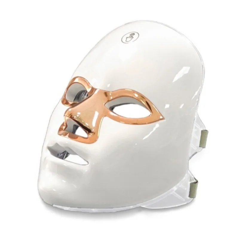 (platina) Máscara Facial Terapêutica Recarregável Com Led - Dispositivo Para Cuidados Faciais