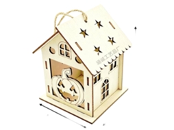 Decoração De Halloween Com Casa De Abóbora De Madeira Para Crianças Diy 3d Com A Marca Laxiscreed