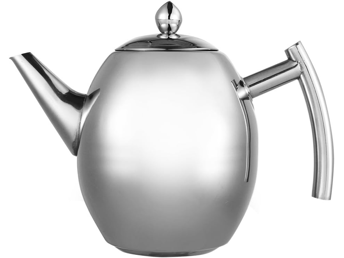 Cafeteira Inox com Filtro 1l, Bule Chá Café DUREFORWARD