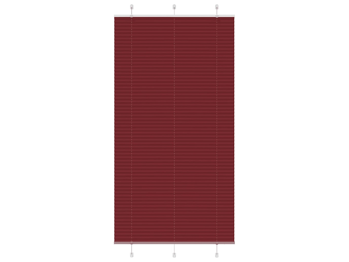 Pleated Blind, Pleated Blinds Vidaxl Vermelho Poliéster (105 X 200 Cm)