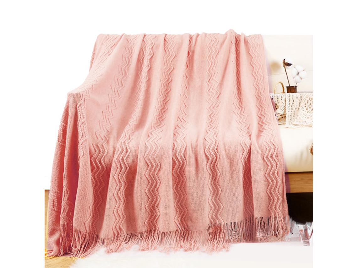 Manta Para Sofá, Manta Para Cama, Decoração De Outono Manta De Outono Cor Ferrugem, Decoração De Halloween, 127x152 Cm Rosa-aquaforge