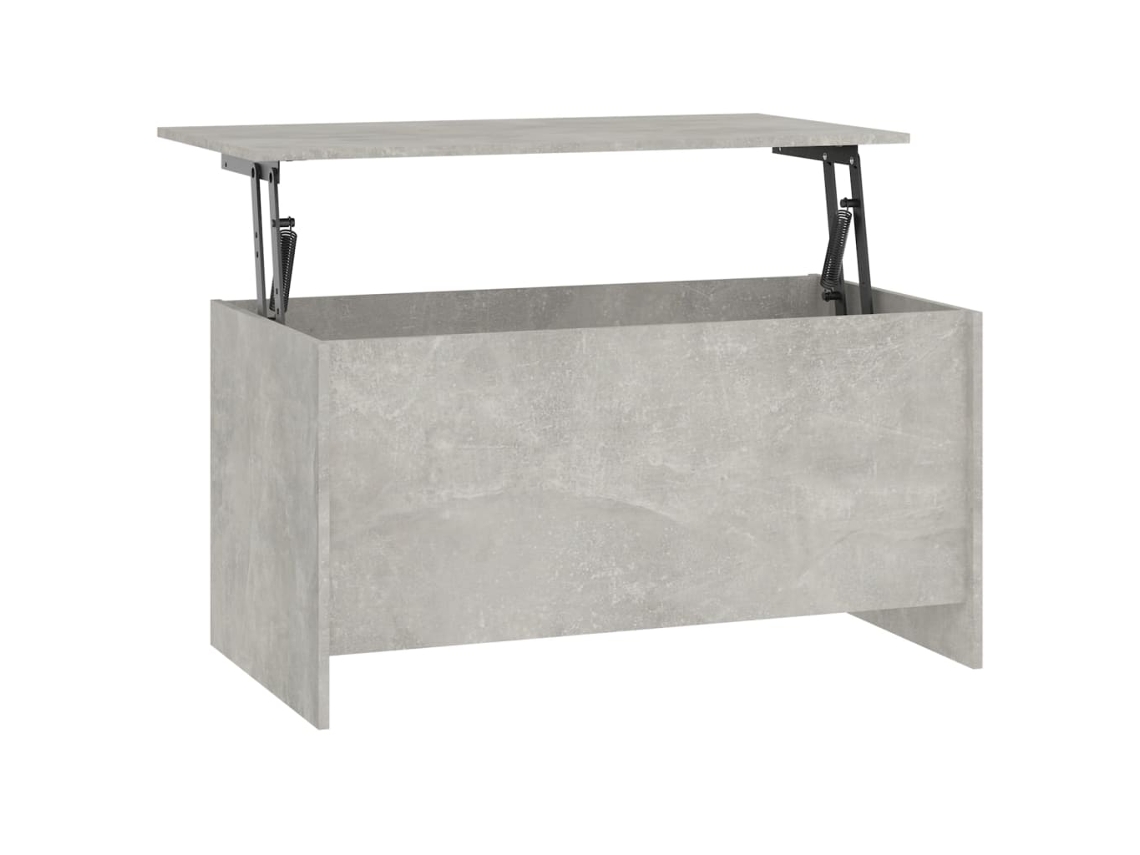 Coffee Table, Coffee Tables Vidaxl Cinzeto Madeira Processada (102 X 55 X 52.5 Cm)