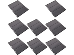 Garneck 8 Peças 8 Feuilles À Feuilles Mobiles Para Álbum De Coleção De Timbres Noir Formato Reto - Verso 28 X