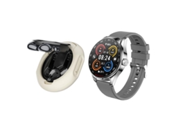 (prateado) Smartwatch 2 Em 1 Com Fone De Ouvido Bluetooth De 1,46 Polegadas, Chamadas Bluetooth/nfc