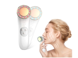 Massageador Facial Yunzii Es 1022 Máquina 7 Em 1 Para Rosto E Pescoço Para Cuidados Com A Pele Ouro