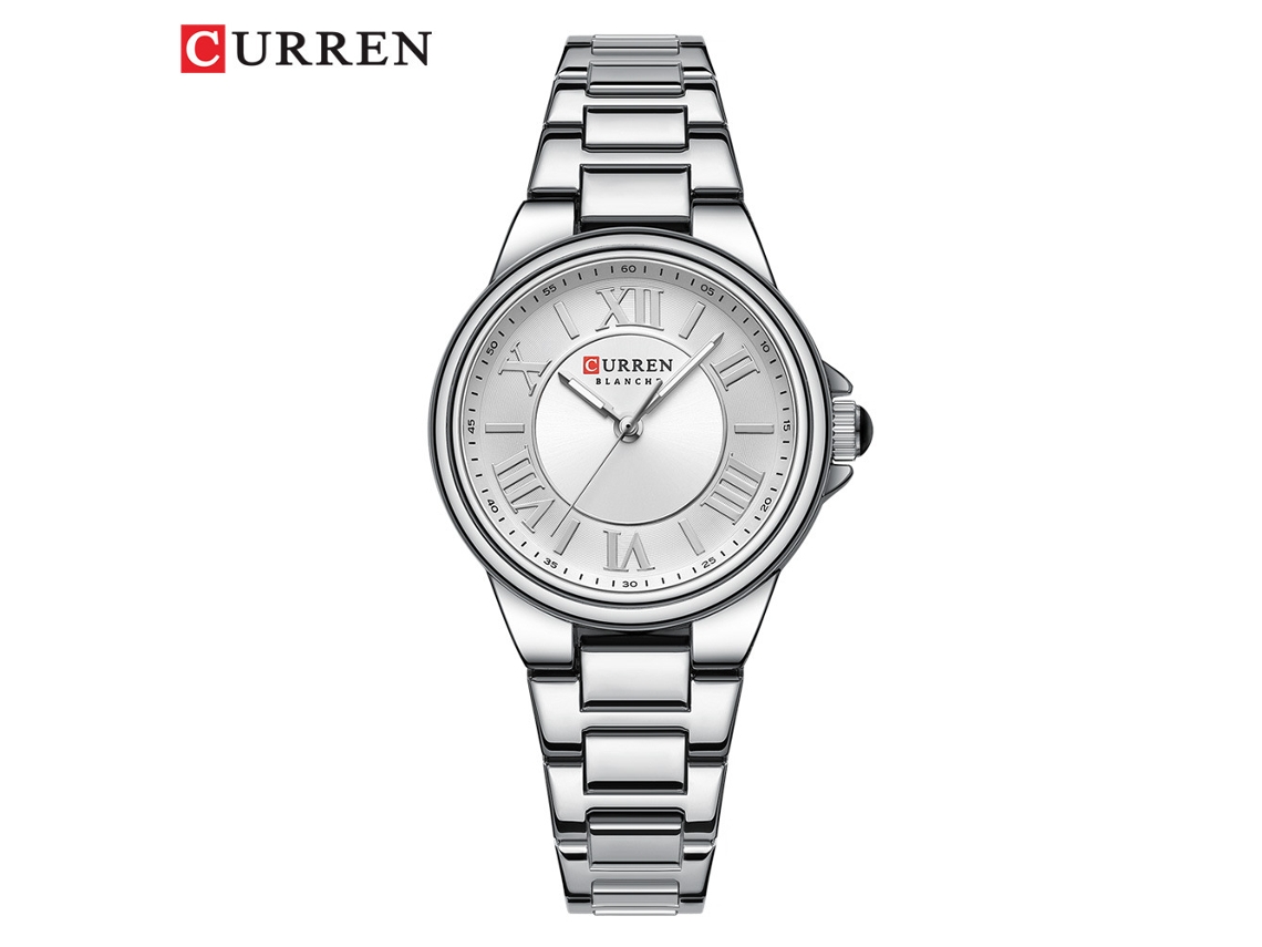 Relógio Feminino De Moda, Pulseira De Aço, Numerais Romanos Simples.