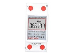 Medidor de eletricidade monofásico multifuncional Brilvibera DDS6619 007, 2 polos, 230 V
