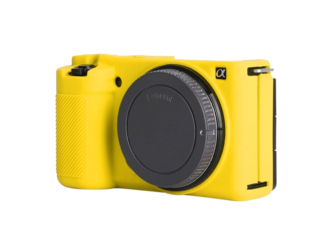 Capa Protetora de Silicone Macio para Sony Zv e10 Amarela XIAOMOYU