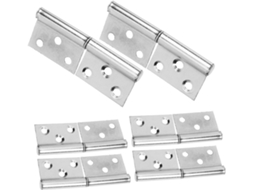 Conjunto De 6 Dobradiças Aço Inoxidável Reforçadas, Removíveis, Para