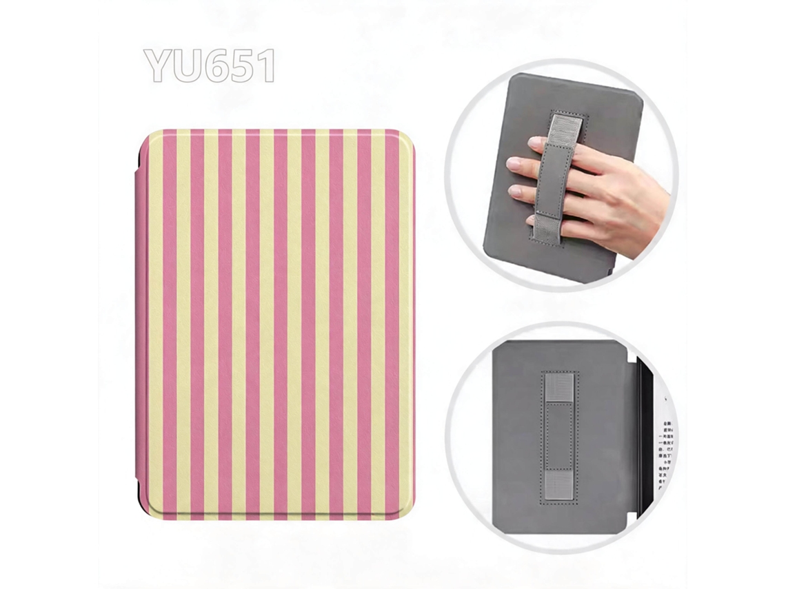 Elysve Capa Para Kobo Clara Color 6 Polegadas Rosa Claro