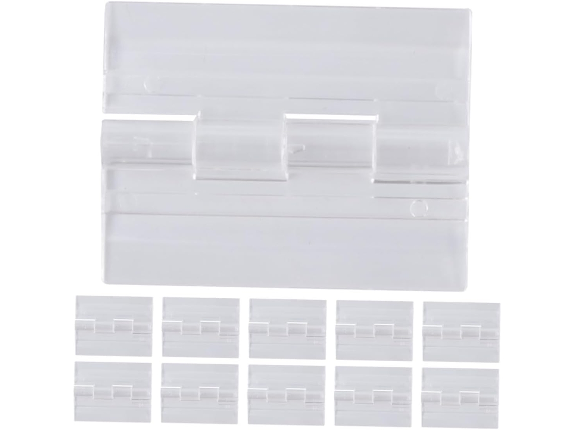 Conjunto De 12 Dobradiças Dobráveis Plástico Para Gavetas E Móveis,