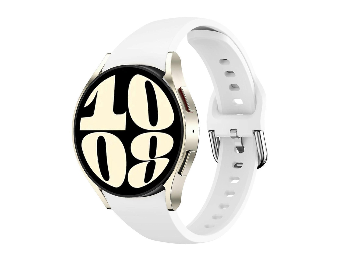 Pulseira De Silicone Fina, Compatível Com Samsung Galaxy Watch Fe/ 7/ 6/ 5/ 4, Acabamento Moderno