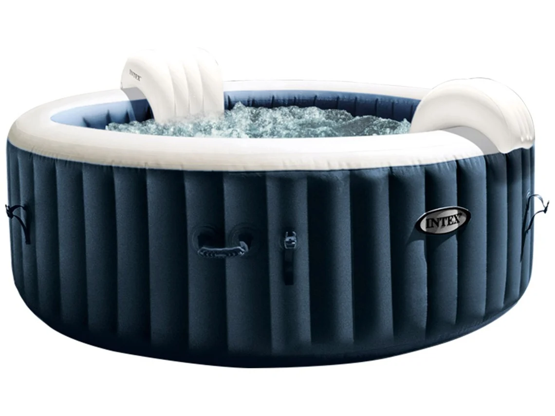 Spa de Exterior INTEX Bubble Massage (4 lugares - PVC - Azul - 196x71 cm)