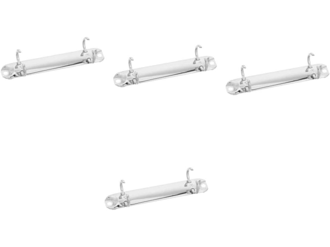 Conjunto De 4 Argolas Metálicas Para Fichário, Ideal Uso Escolar E No Escritório, Organizar Documentos Páginas