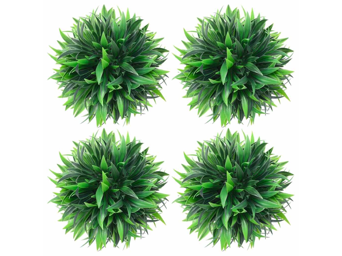 Vidaxl Bolas De Buxos Artificiais 4 Pcs 15 Cm