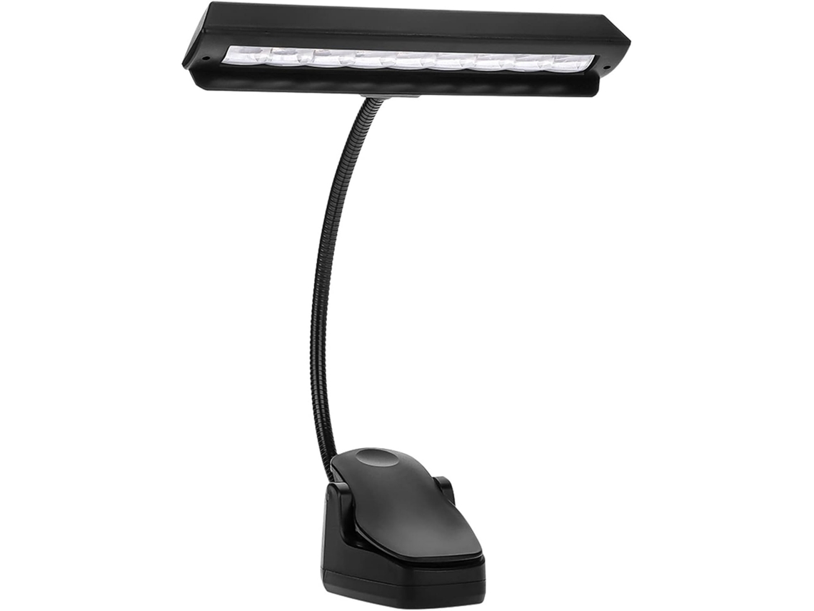 Luminária De Mesa Portátil Com Haste Flexível, Led, Com Clipe