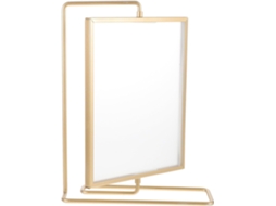 Porta Retratos Giratório Metal Dourado 20 8 Polegadas Dupla Design Criativo Flutuante Ideal Escritório GOKOCO
