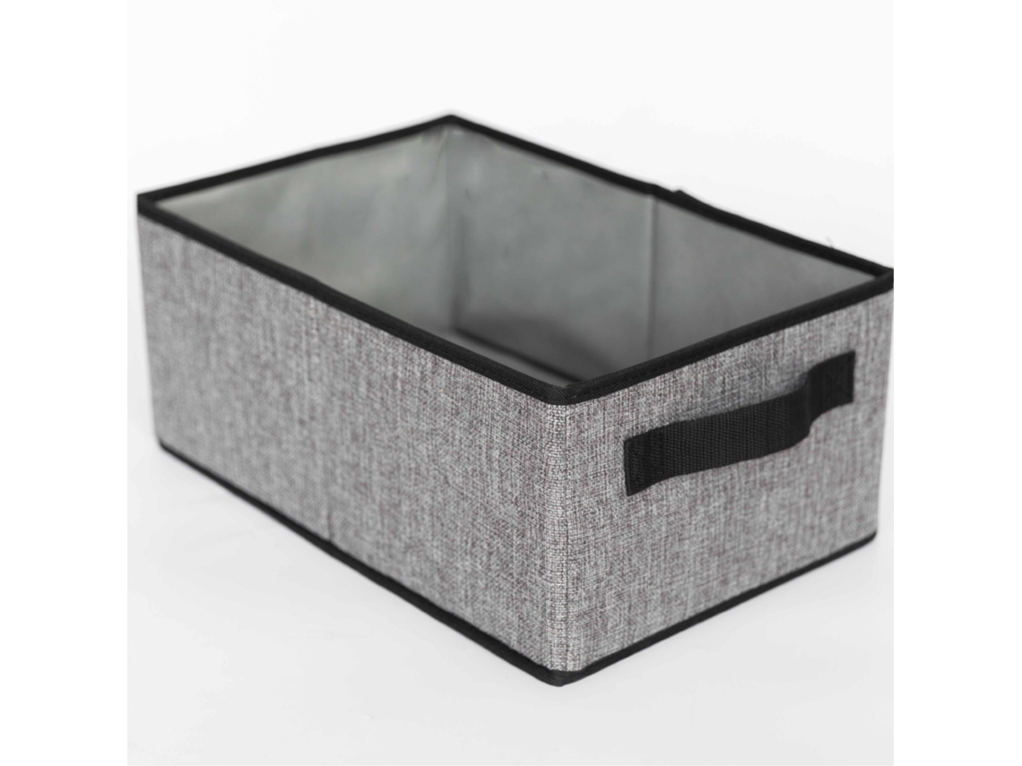 Boîte De Rangement, Paniers De Rangement Pliables, Boite Rangement Tissu, Caisse De Rangement, Pour Vêtements, Gris, 38×24×16cm