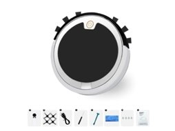 Aspirador de pó robótico 1.57 '' chips controle de toque ideal para limpeza de pêlos de animais de estimação migalhas de biscoitos poeira de cereais
