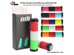 Odi Antiderrapante À Prova De Choque Mtb Bmx Bike Guidão Manopla De Borracha Macia Durável Anel De Travamento Duplo Coloridovayotoy