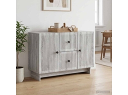 Vidaxl Buffet Sonoma Cinzento 89 X 34,5 X 60 Cm Derivados De Madeira