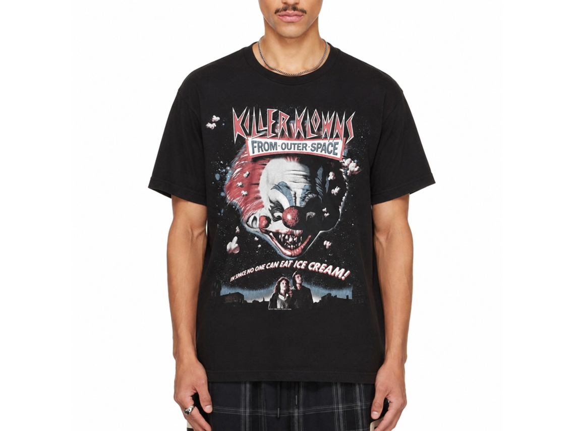Rockinstone Killer Klowns Poster Black Adult T-shirt Size:xxxl