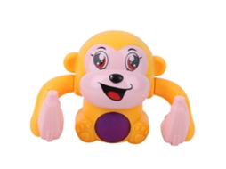 Brinquedo De Modelo Animal Elétrico Controle De Voz Indução Padrão Cartoon Amarelo