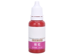 Pigmento De Tatuagem Labial 15ml Microblading Coragem Rápida Tinta Para Prática Rosa-vermelho