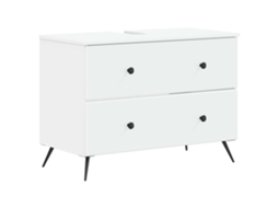 Vidaxl Armário Para Pia De Banheiro Breda Branco 82 X 41 X 59 Cm