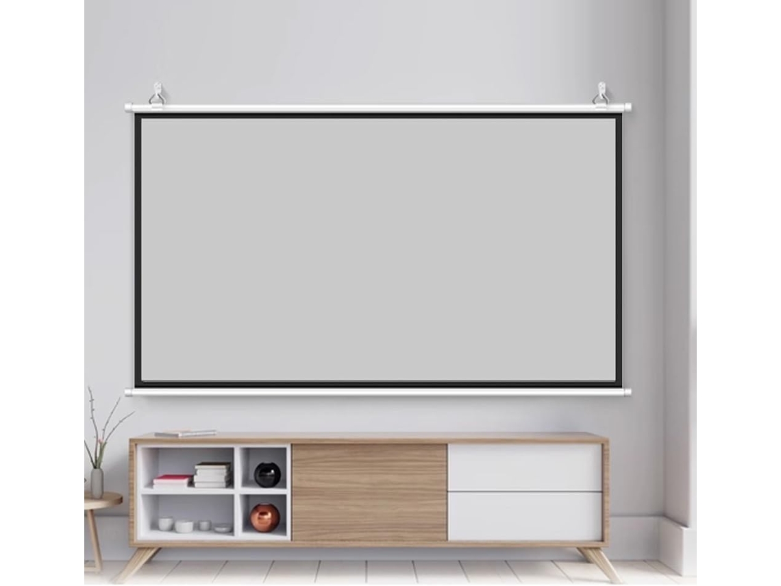 Tela de Projeção 30" 16:9 4:3, para Uso Doméstico e Externo